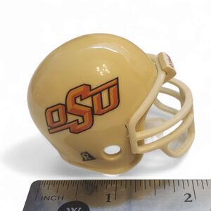 Oklahoma State University Cowboys OSU Mini Football Helmet, Riddell, 2", Pre-own